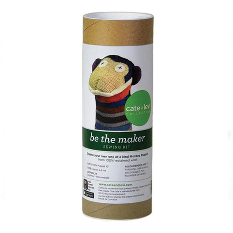 Recycled Wool Puppet Making Kit - Monkey
