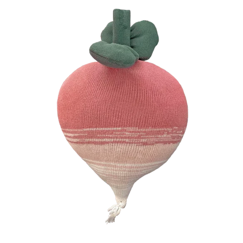 Knitted Cushion - Ramona the Radish