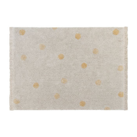 Washable Rug - Hippy Dots (Natural/Honey)