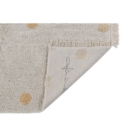 Washable Rug - Hippy Dots (Natural/Honey)