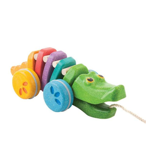 Rainbow Alligator Pull Toy