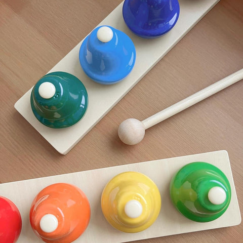 Wooden Desk Bells Set