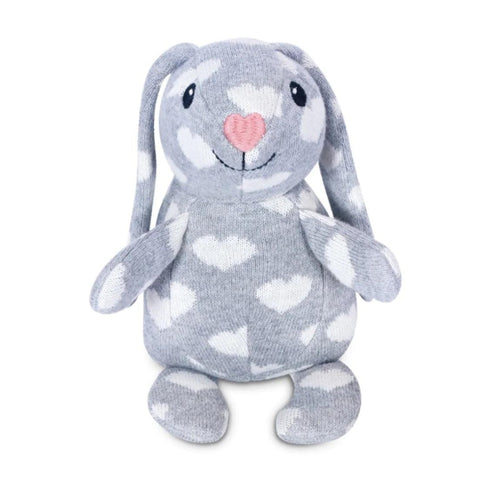 Knit Patterned Bunny -Valentine