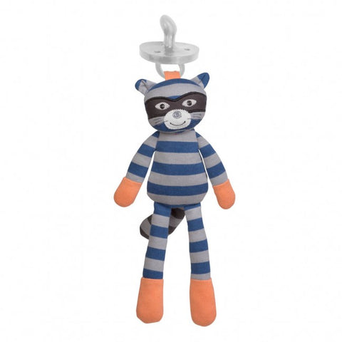 Organic Pacifier Buddies Robbie Racoon