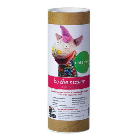 Recycled Wool Puppet Making Kit - Unicorn