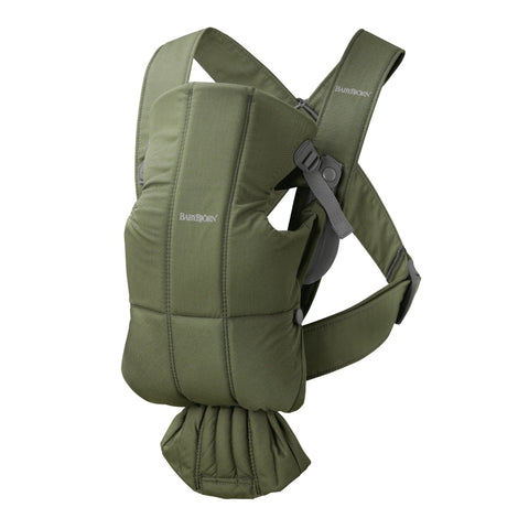 babybjjorn mini carrier in dark green