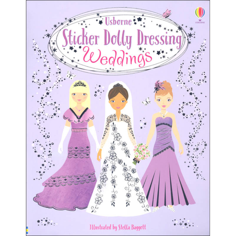 Sticker Dolly Dressing Book Weddings