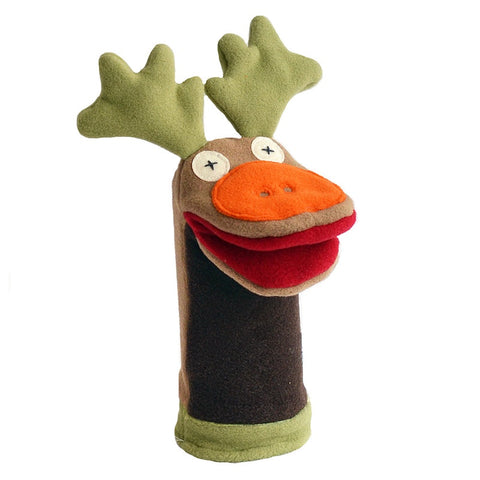 Recycled Wool Puppet - Moose