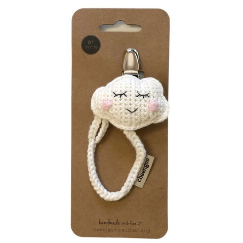 Pacifier Clip - Clouds