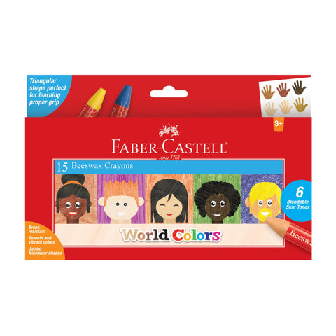 World Colors Beeswax Crayons (15 Count)