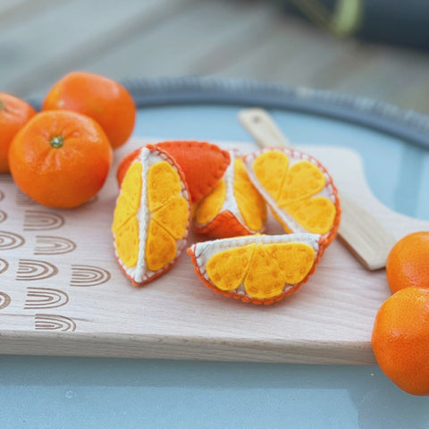 Felt Play Food - Orange Slice