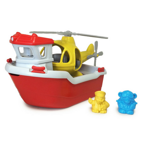 Rescue Boat and Helicopter