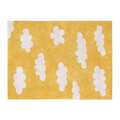 Washable Rug - Clouds (Mustard)