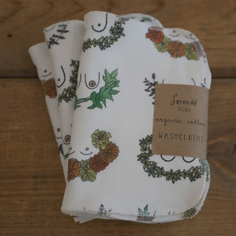 lovewild breastwreath washcloths