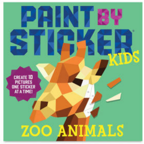 Paint By Sticker Kids Zoo Animals