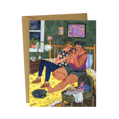 phoebe wahl first night at home greeting card
