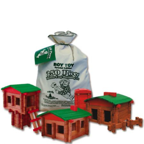 250-Piece Deluxe Log Cabin Set