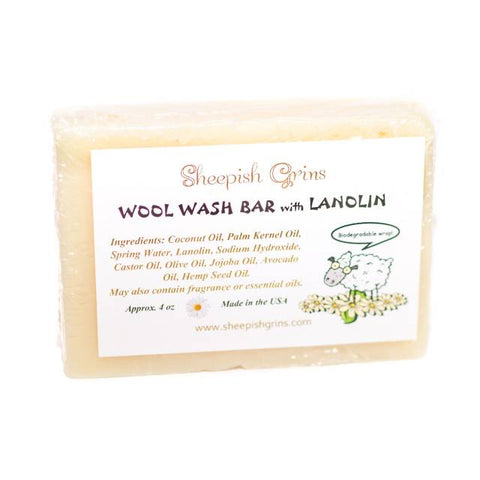 Wool Wash Bar with Lanolin