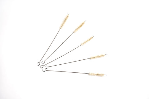 Agave Fiber & Steel Straw Brush - Large (Yellow Bristles)