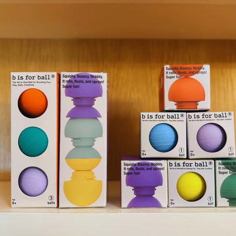 B Is For Ball- Multiuse Teether, Bath & Sensory Baby Ball