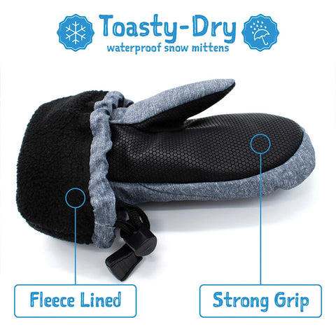 Toasty-Dry Waterproof Snow Mittens