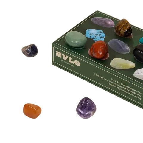 Set of 12 Collectible Gemstones