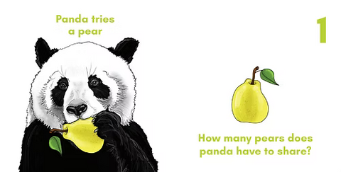 Pandas Love Pears Let's Count