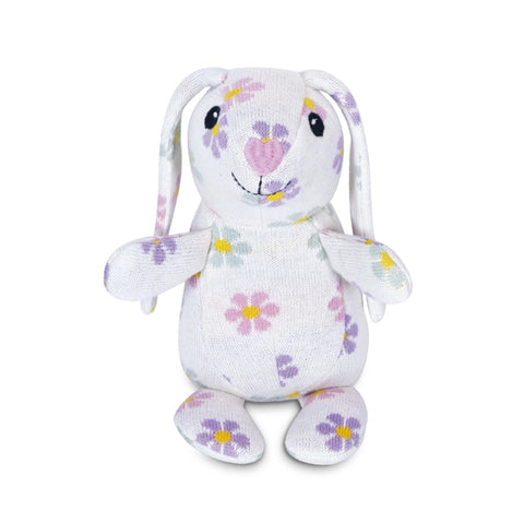 Organic Patterned Knit Bunny - Daisy