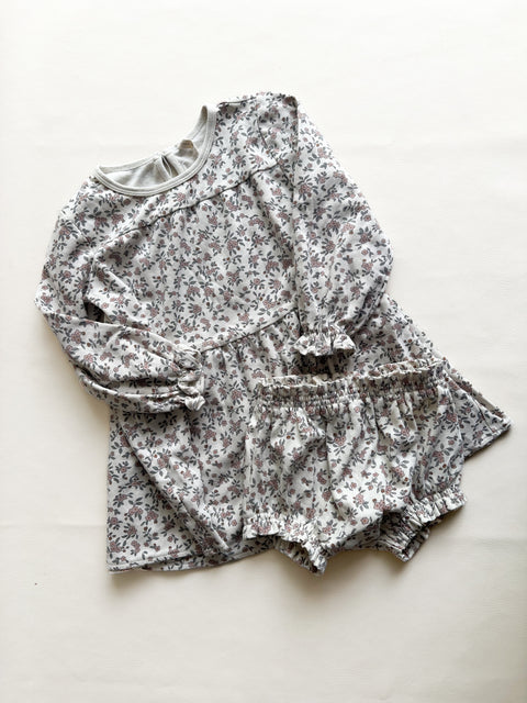 ♻ Quincy Mae 4-5y Dress + Bloomers