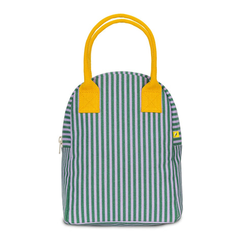 Zipper Lunch Bag - Candy Stripe Grass