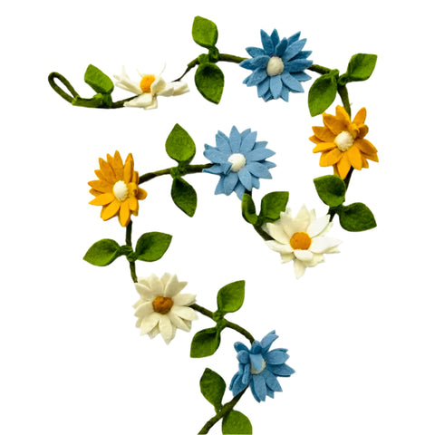 Daisy Felt Garland