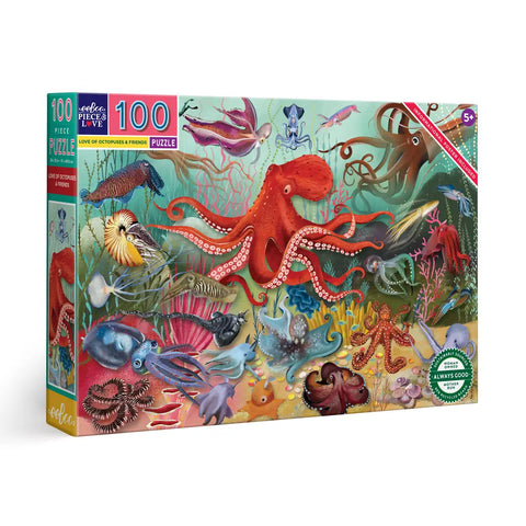 100 Piece Puzzle -Love of Octopuses