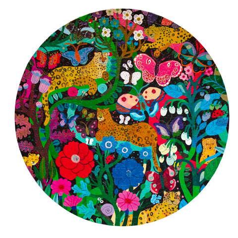 500 Piece Puzzle - Jaguars and Butterflies
