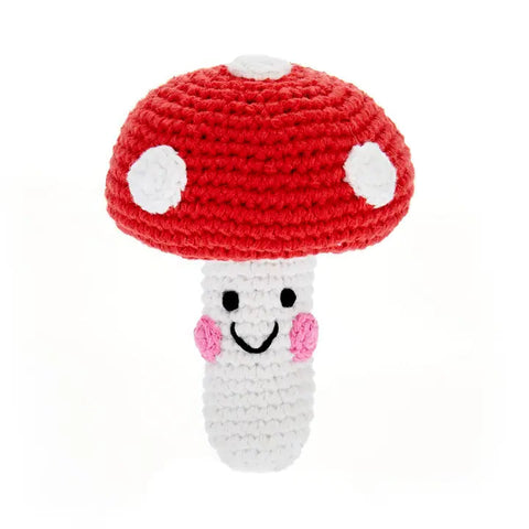 Pretend Play Food Rattle - Red Mushroom