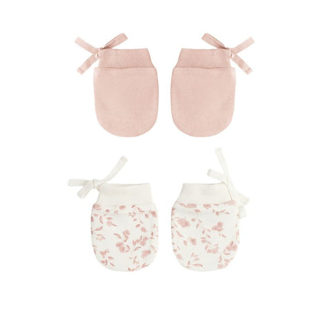 No Scratch Mittens, Set Of 2 - Rose, French Garden