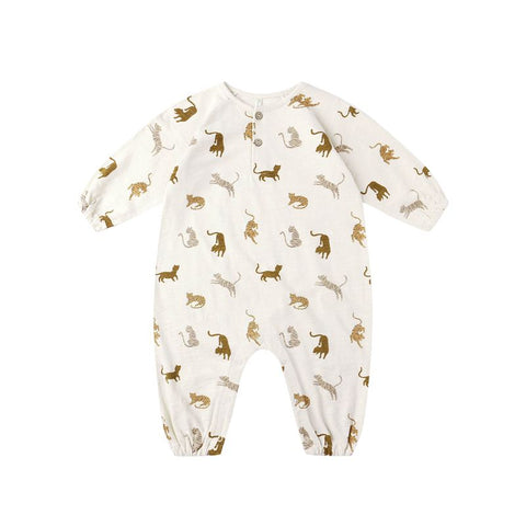 Henley Jumpsuit - Tigers