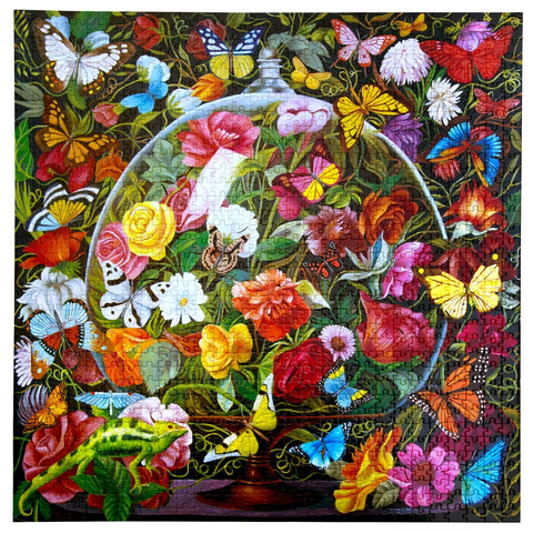 1000 Piece Puzzle - Butterfly Still Life