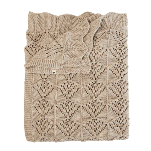 Knitted Wavy Blanket