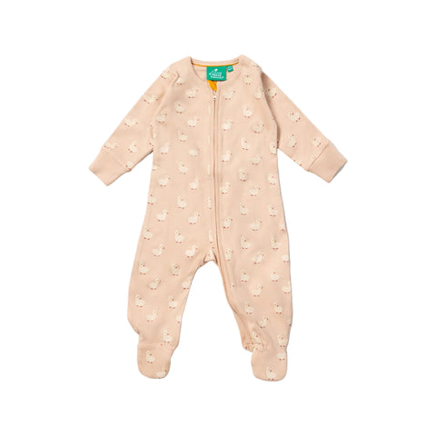 Puddle Ducks Zip Organic Babygrow
