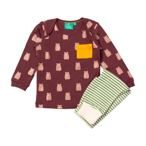 Brown Bears Organic T-Shirt & Jogger Playset