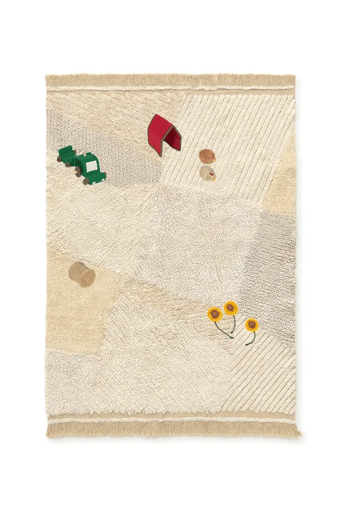 Washable Play Rug - Farm Fields