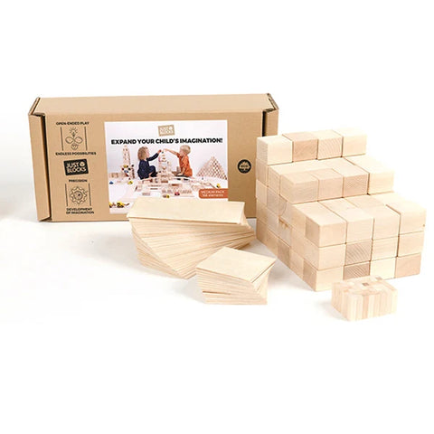 Natural Wooden Block Set - Medium