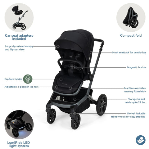 maxi cosi modular stroller Maxi-Cosi Fame Modular Stroller Twillic Truffle