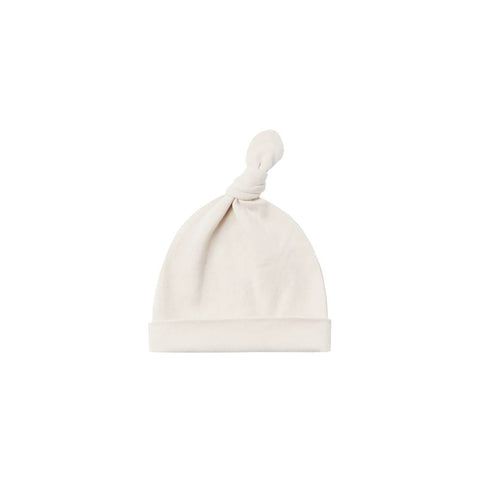 Knotted Baby Hat - Natural
