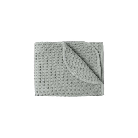 Waffle Baby Blanket - Steel Blue