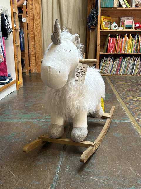 ♻ Restoration Hardware Wooly Plush Animal Rocker No53399