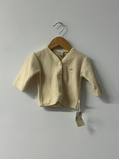 ♻ Dimples 3-6m Wool Cardigan