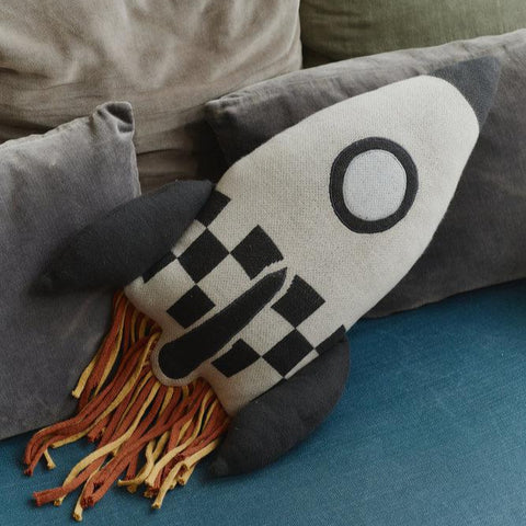 Knitted Cushion - Rocket