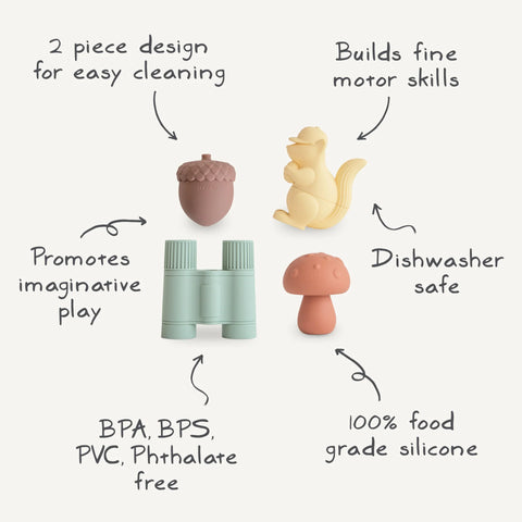 Nature Mold Free Bath Play Set 4pk