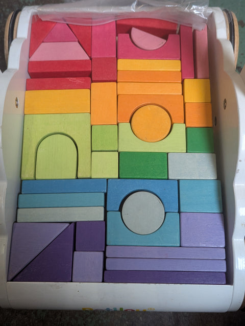 ♻ Le Toy Van Petilou Rainbow Cloud Wooden Walker No58773